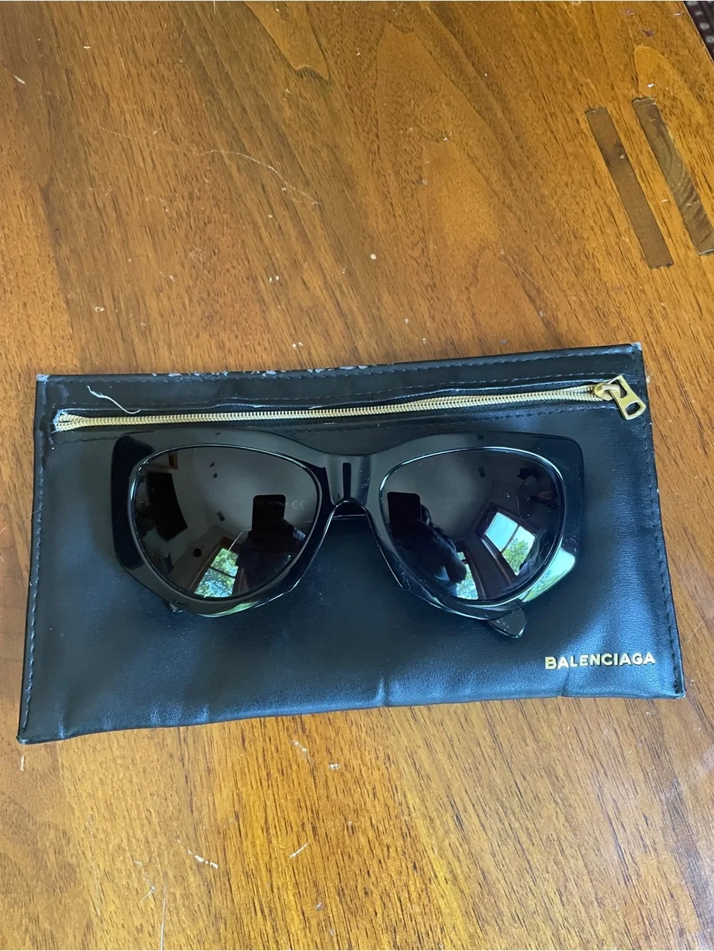 Balenciaga BA 0018 01T Black Polished Sunglasses